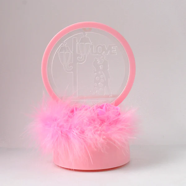 Romantic Round Love Couple Decorative Home Showpiece