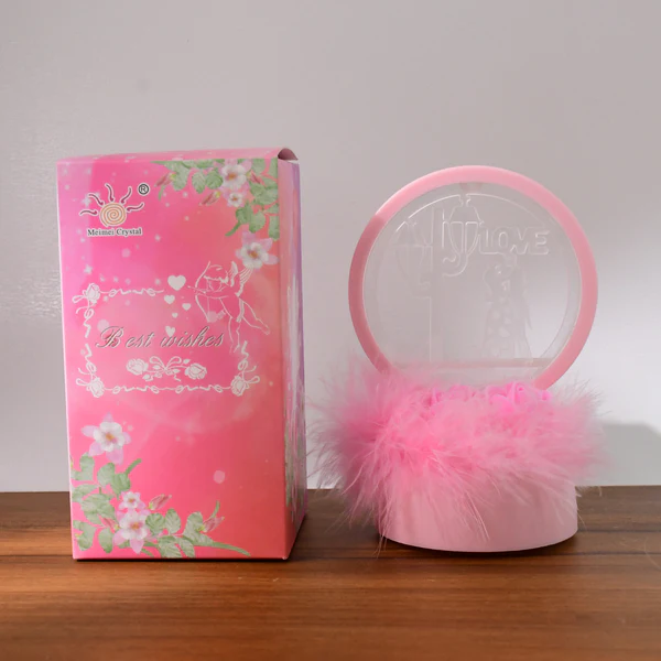 Romantic Round Love Couple Decorative Home Showpiece