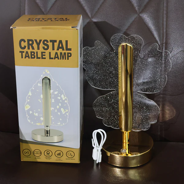 Luxury Crystal LED Table Lamp for Bedroom and Living Room