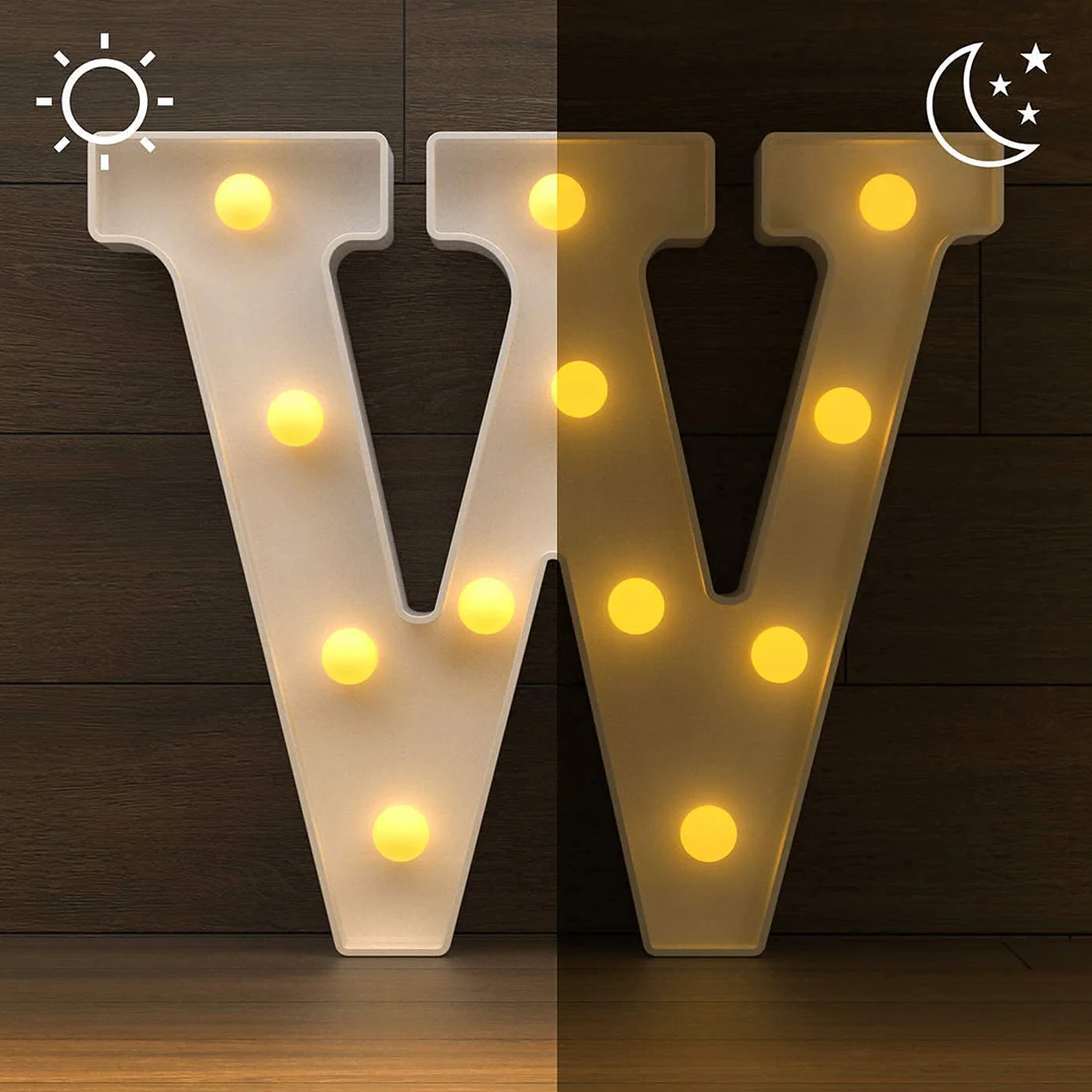 W Shape LED Decorative Night Light for Modern Home Decor
