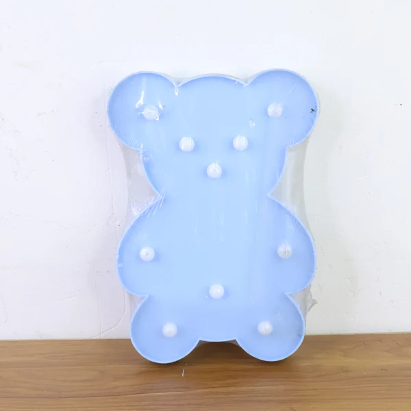 Cute Teddy Bear Shape LED Night Light for Kids Room