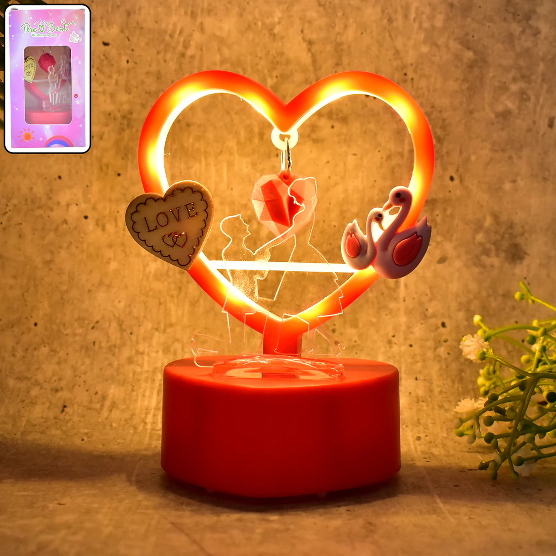 Heart Shaped Decorative Love Showpiece