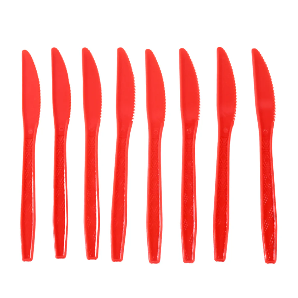 Durable Plastic Knives Set for Kitchen 8 Pieces