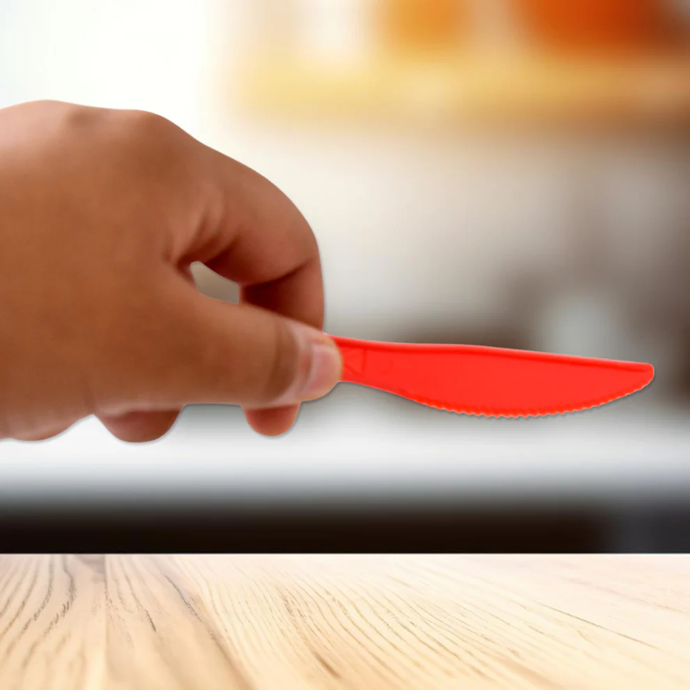 Durable Plastic Knives Set for Kitchen 8 Pieces