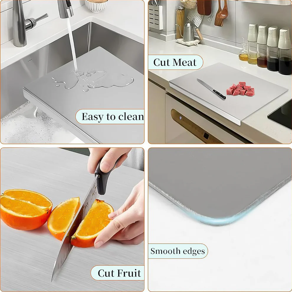Premium Stainless Steel Anti Bacterial Chopping Board