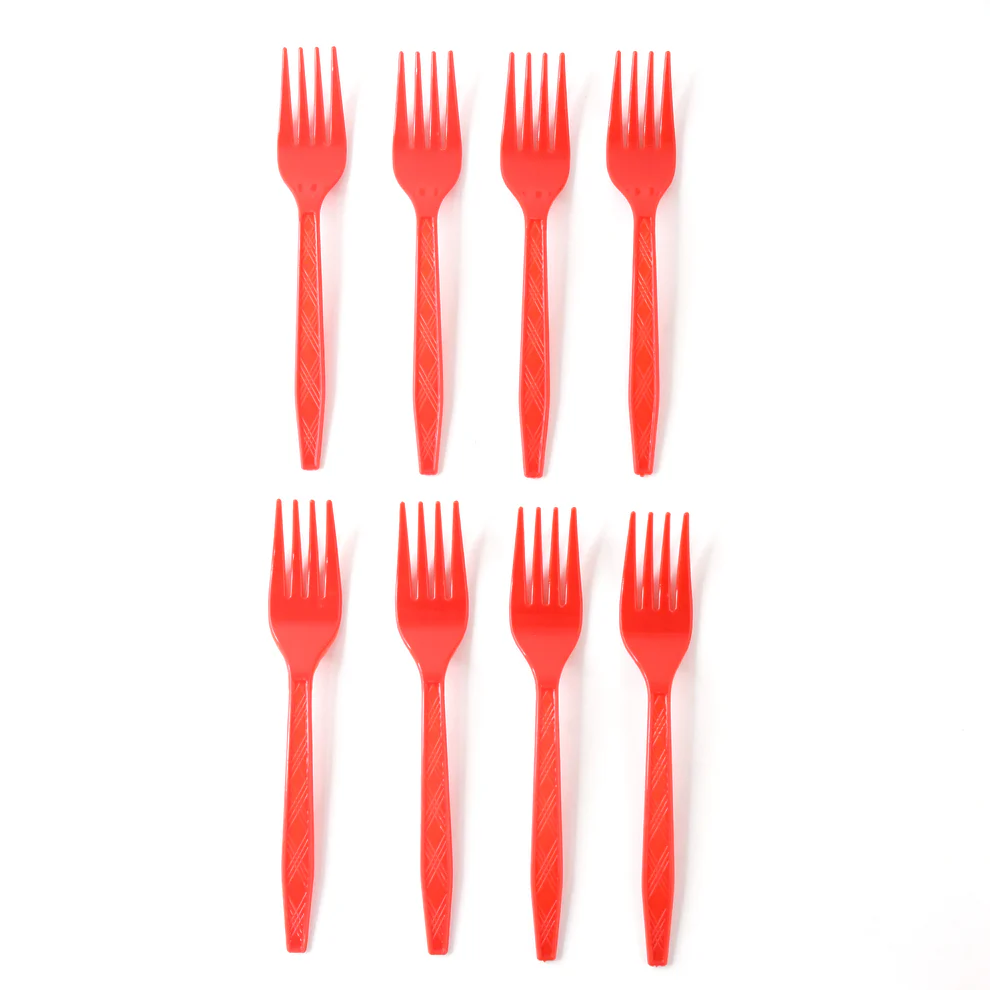 Premium Disposable Plastic Forks (8 Pc)