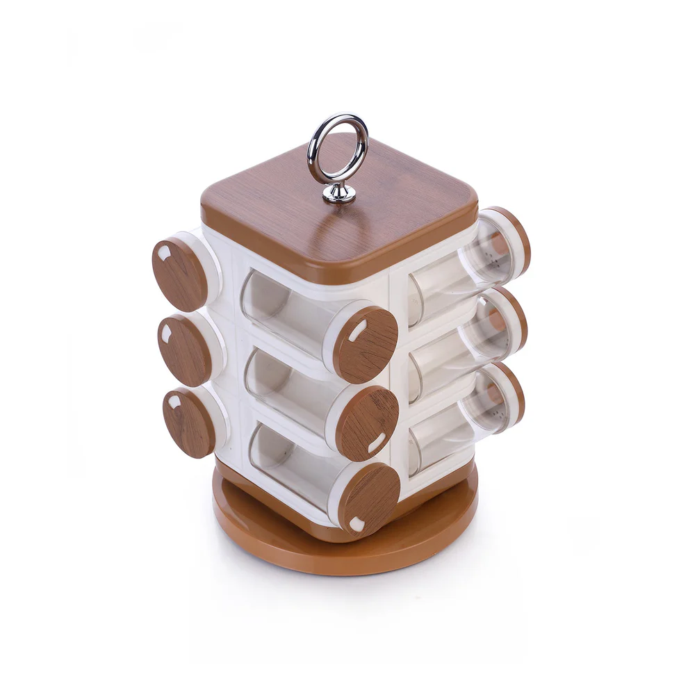 Ganesh 12-Jar Revolving Spice Rack Masala Box