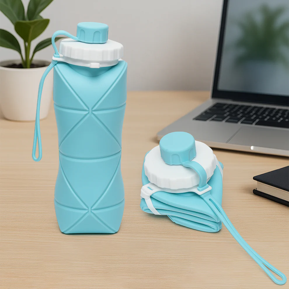 600ml Collapsible Silicone Water Bottle...
