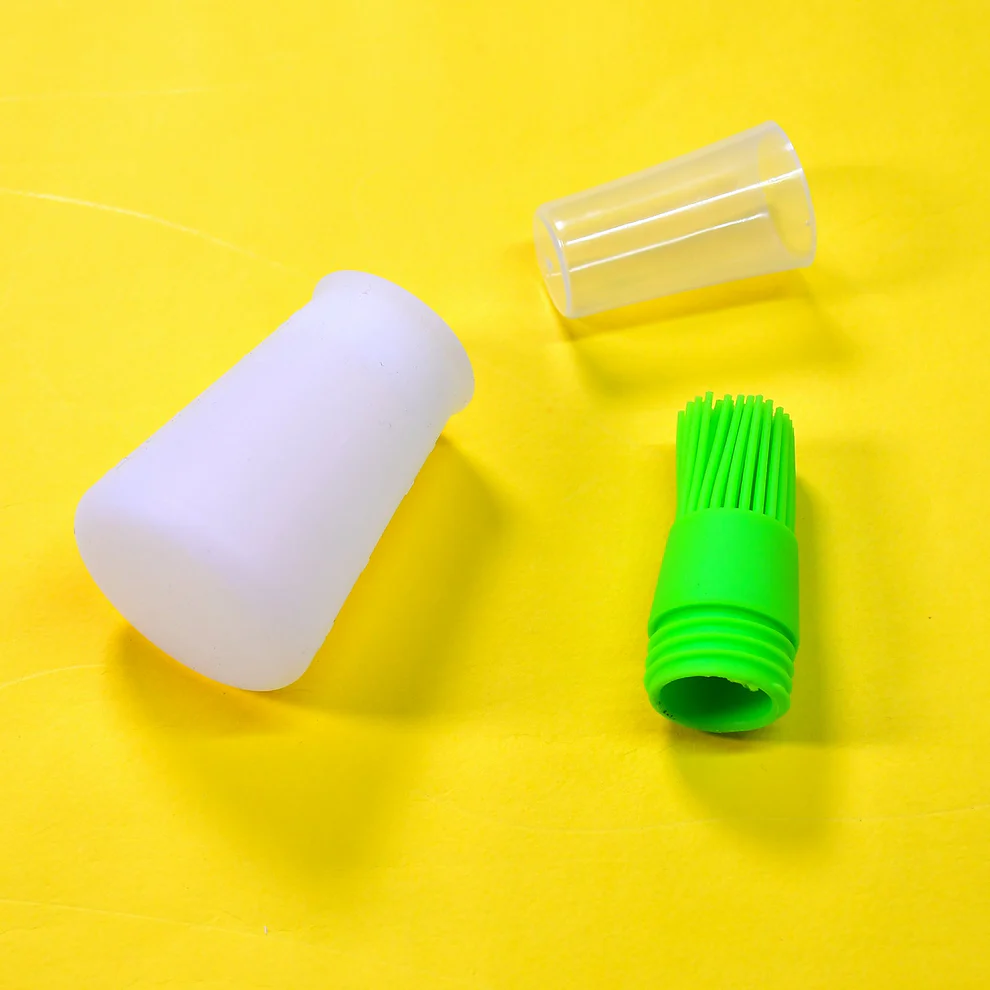 Silicone Oil Bottle with Brush Cap
