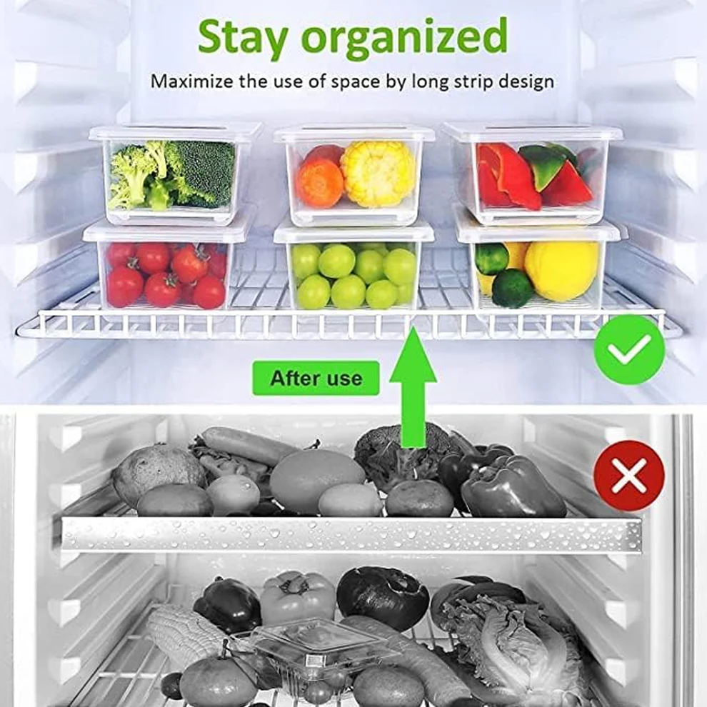 Vegetable And Fruit Freezer Storage Containers Set of 6