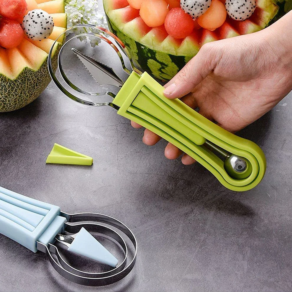 4 in 1 Stainless Steel Fruit Baller Scooper Tool
