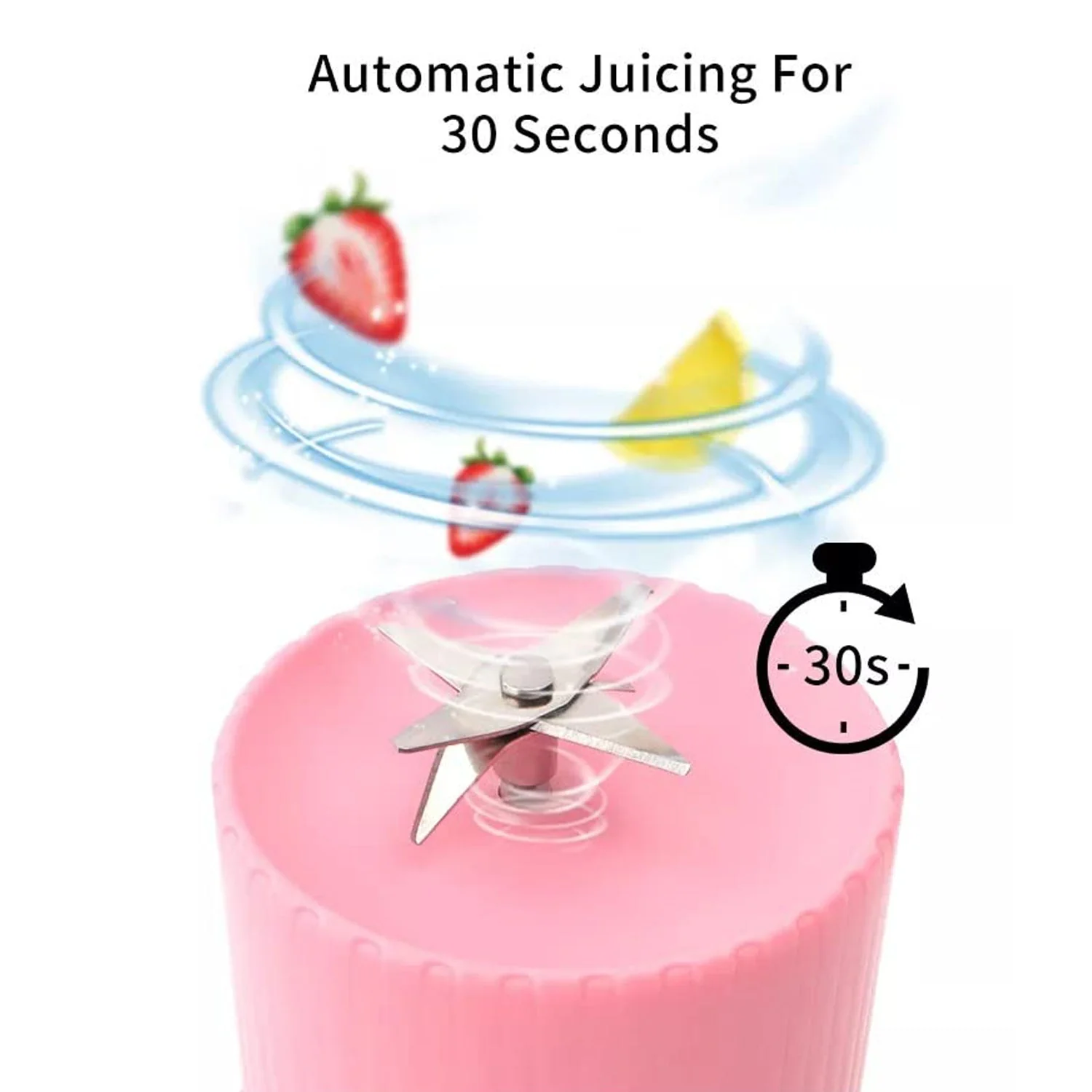 Portable Blender Juicer for Smoothies 420 ml Multicolour