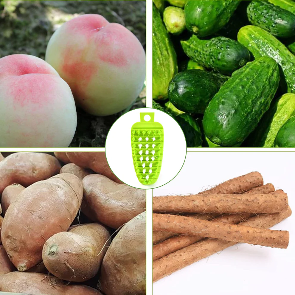 Plastic Fruit Vegetable Cleaning Brush for Kitchen