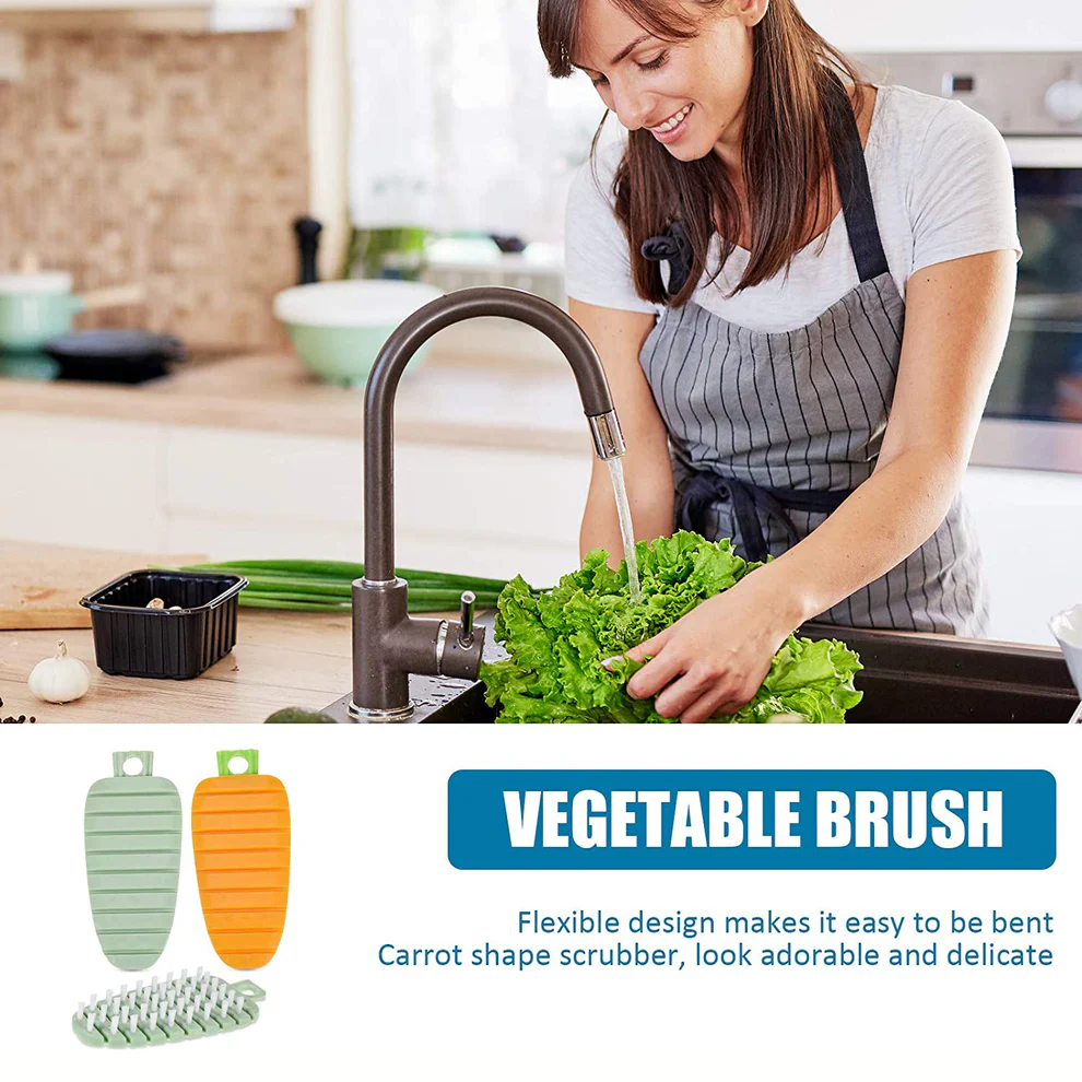 Plastic Fruit Vegetable Cleaning Brush for Kitchen