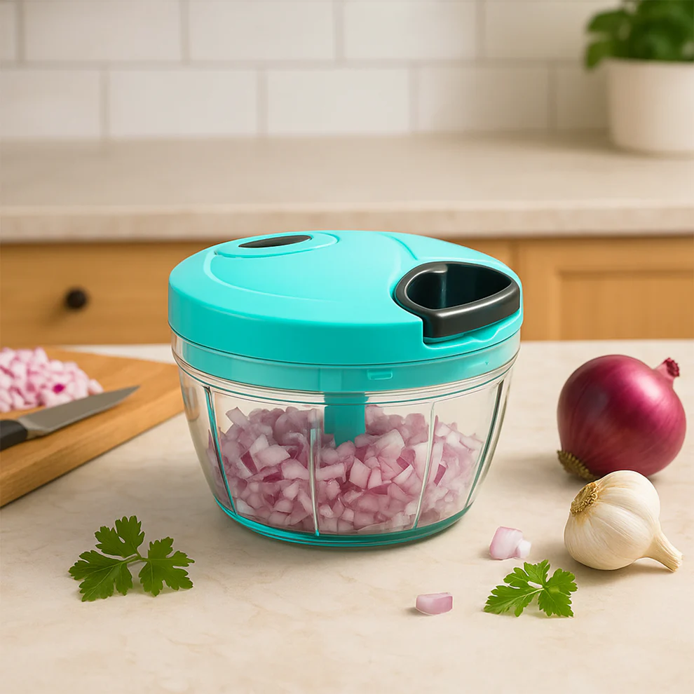 Mini Plastic Vegetable Onion Chopper Cut...