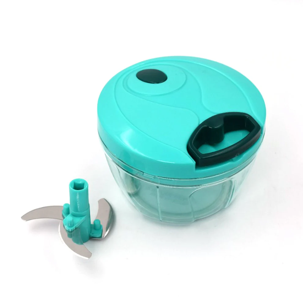 Mini Plastic Vegetable Onion Chopper Cutter with 3 Blades