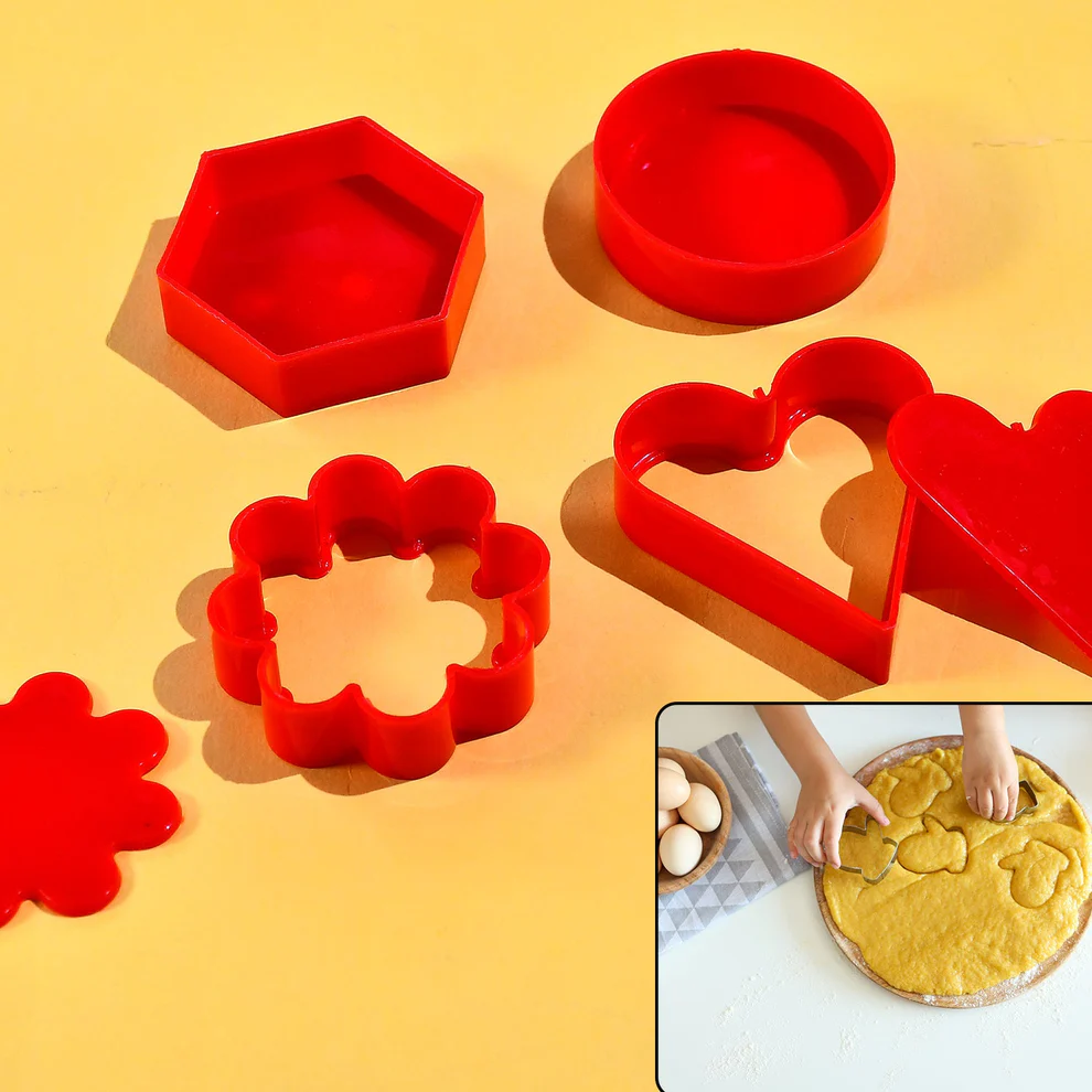 Cookie Cutter Set with Heart Star Flower...
