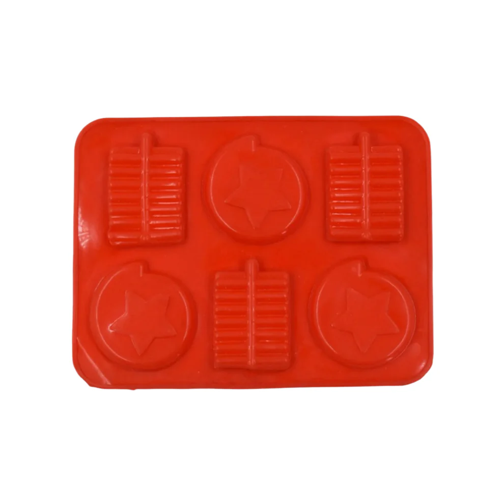 6 Cavity Silicone Mold Tray for Chocolates Cakes Baking