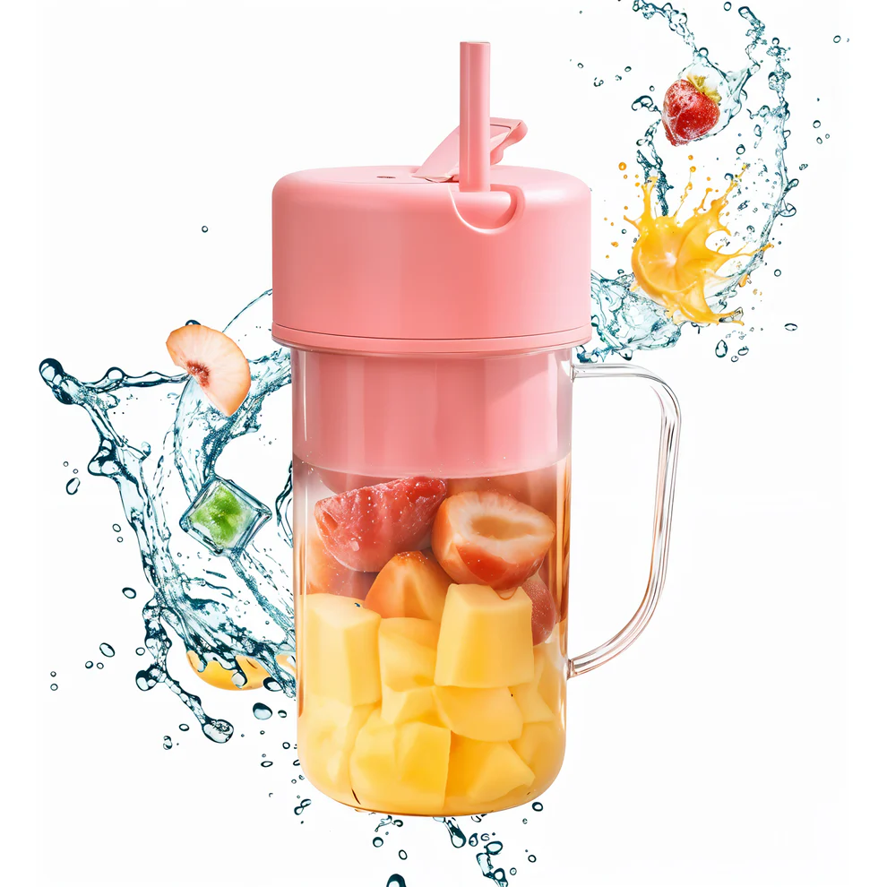 Portable USB Rechargeable Juicer Blender with Handle 420 ml