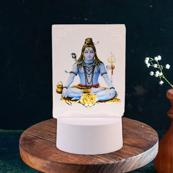 3D Lord Shiva Frame with Soft White LED...