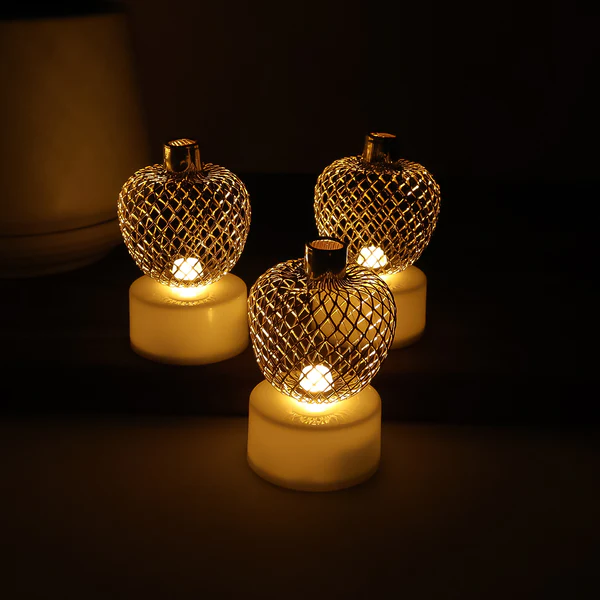 Apple Shape LED Tealight Candles Decorat...