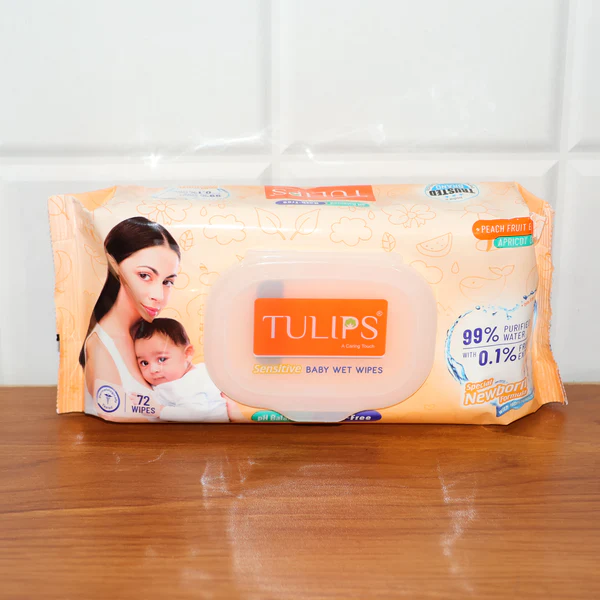 Tulips Sensitive Baby Wet Wipes (1 Set)