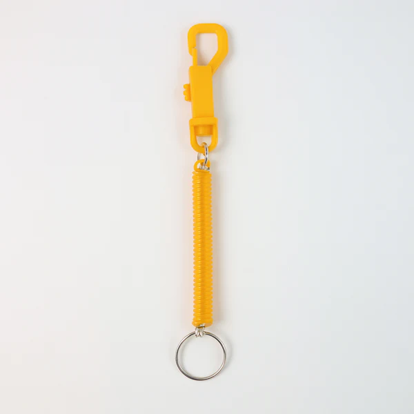 Coiled Retractable Keychain with Strong Spring