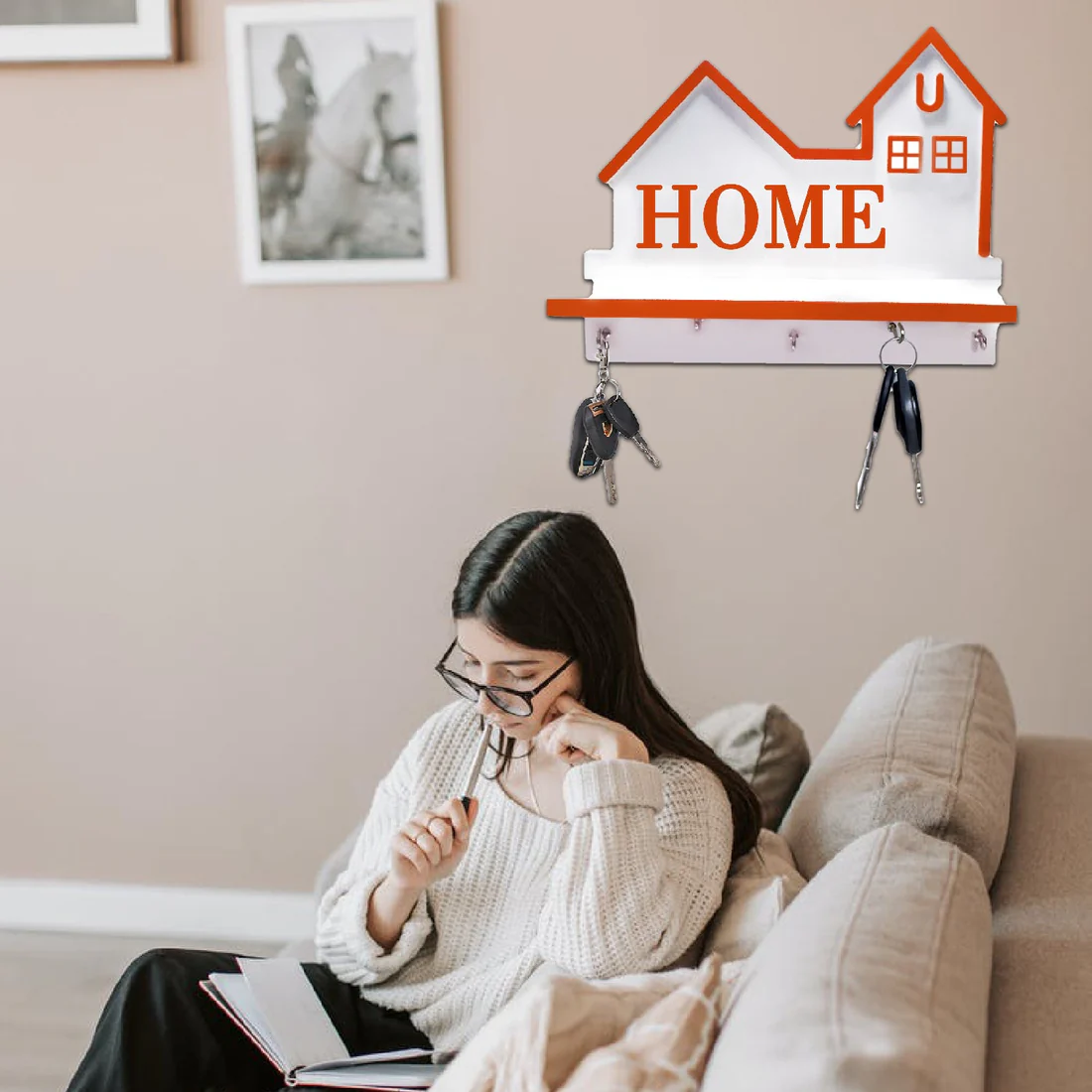 Antique Decorative Wall Key Holder for Home Decor