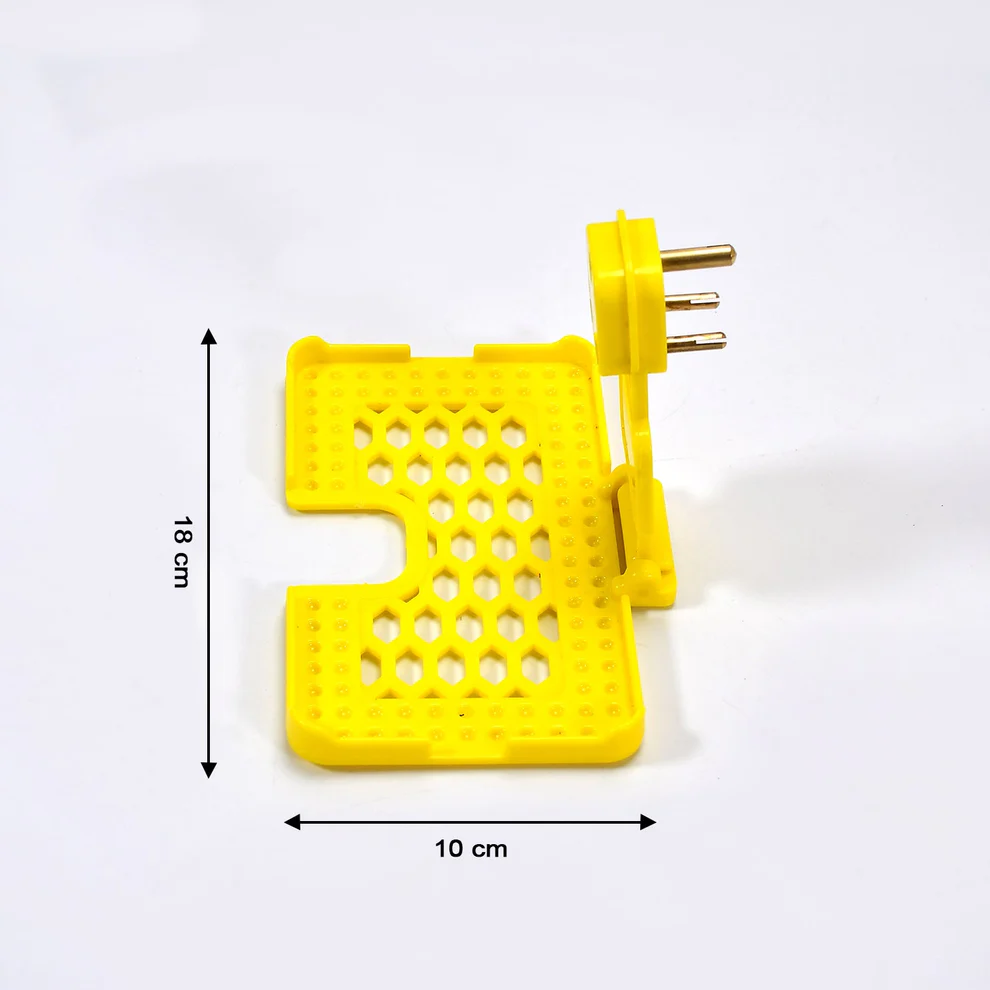 Yellow Wall Holder Stand for Mobile Phone Charging