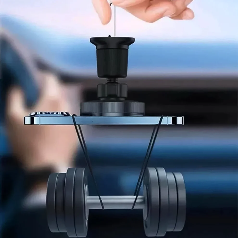 Magnetic Phone Mount Wireless Charger with Reactive Lights