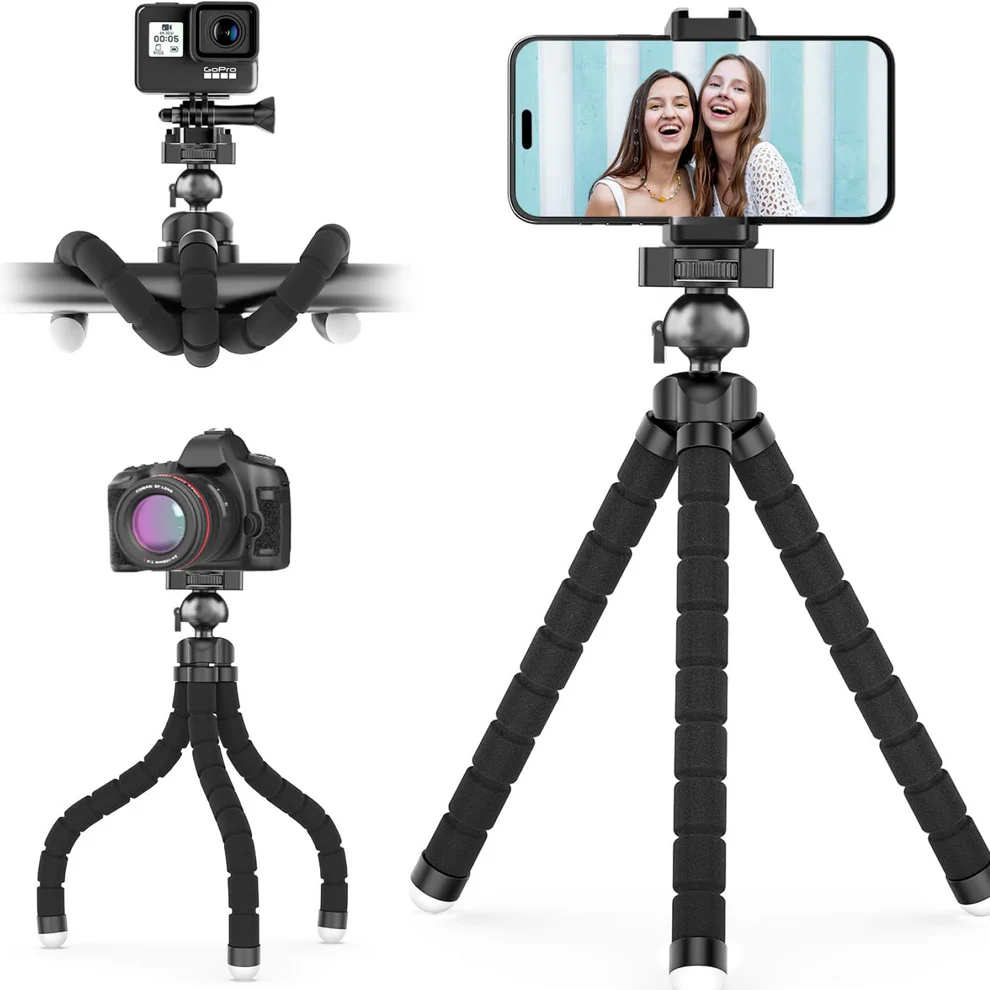 Flexible Mini Tripod Stand with Adjustab...