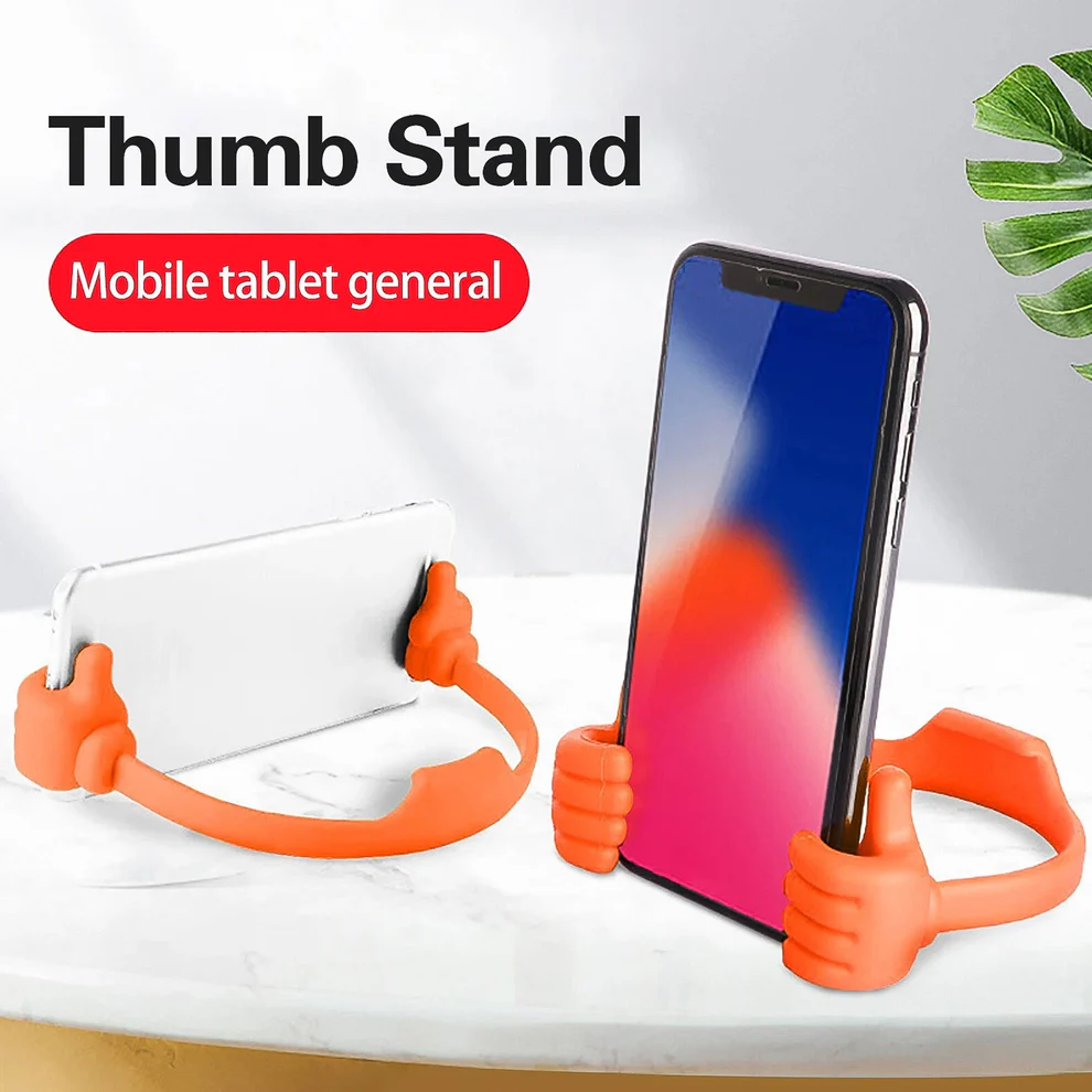 Thumb Hand Shape Mobile Stand Phone Holder Multicolor