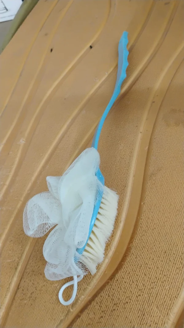 2 in 1 Bath Brush with Long Handle