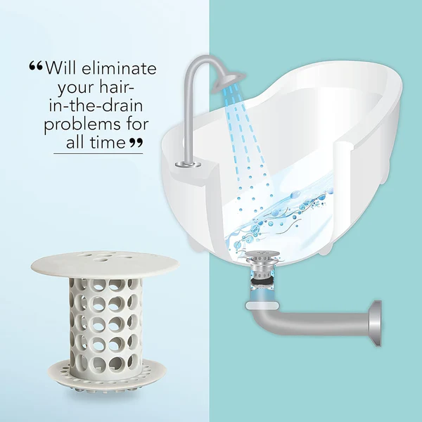 Universal Tub Drain Hair Catcher Strainer
