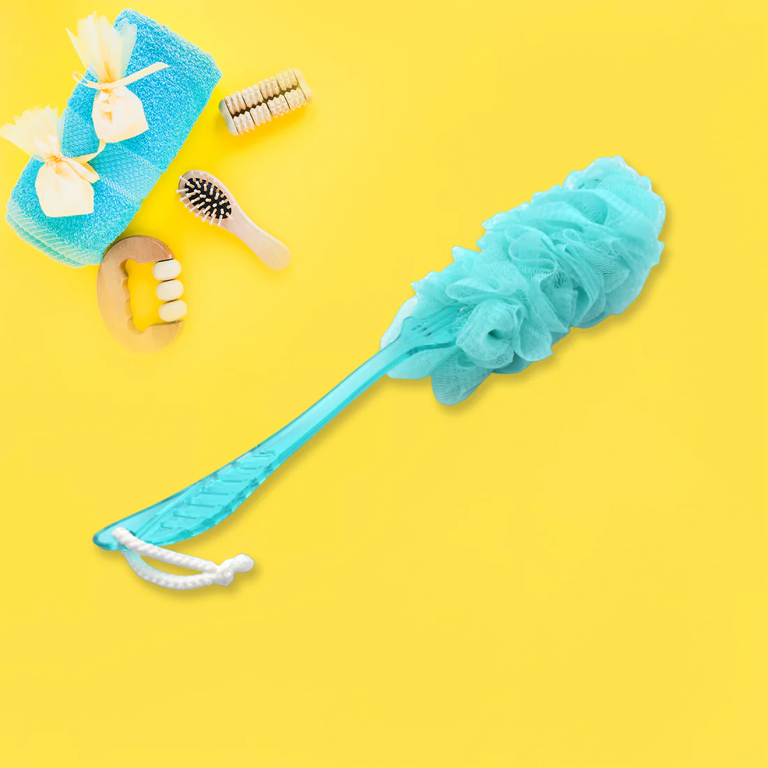 Loofah Back Scrubber Long Handle Bath Brush
