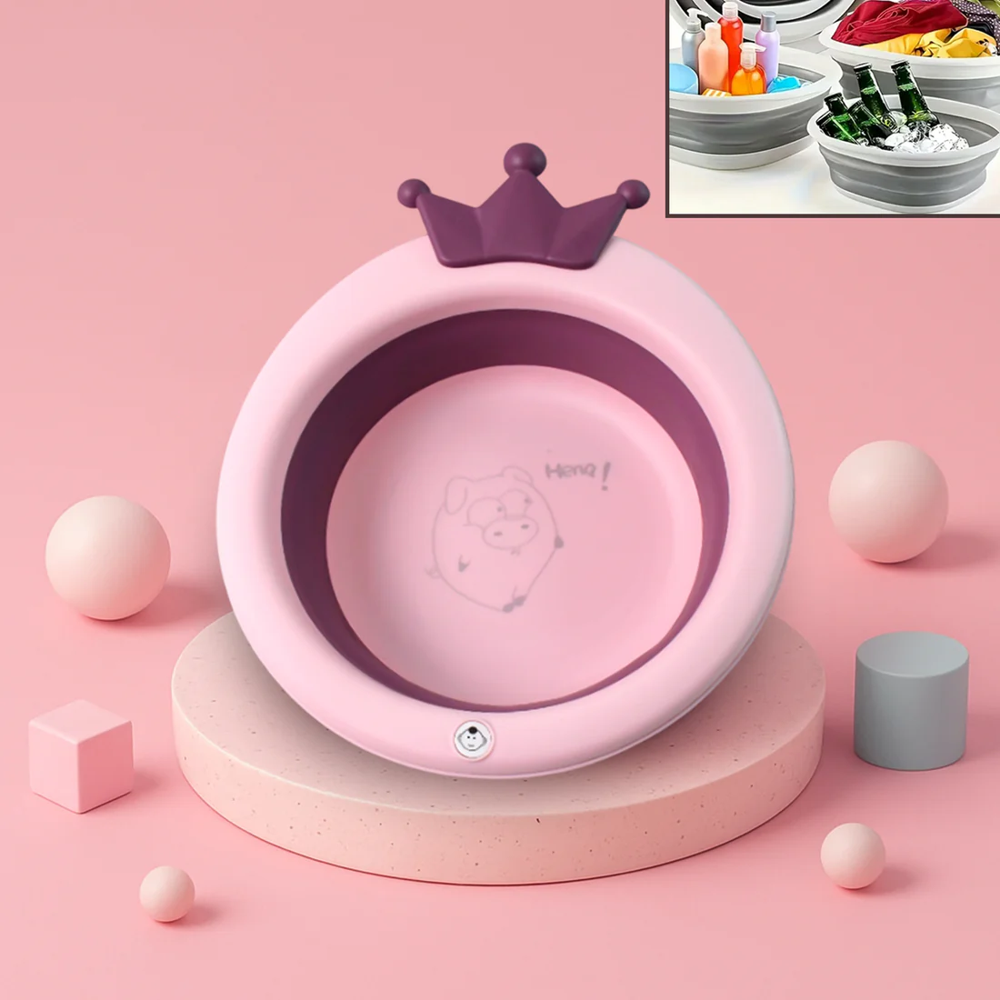 Premium Baby Bathtub with Non Slip Base