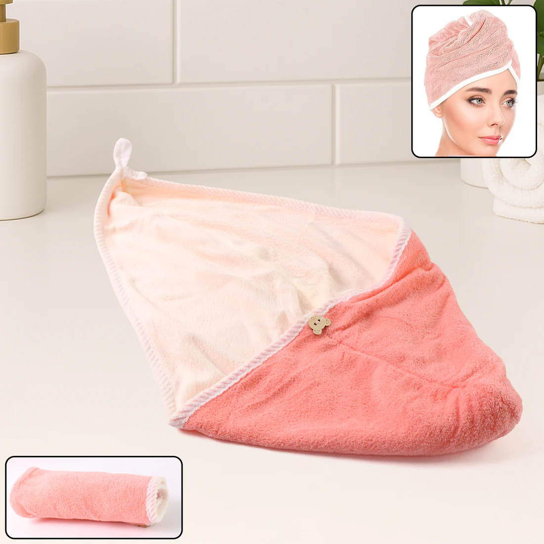 Magic Hair Drying Towel Cap for Women