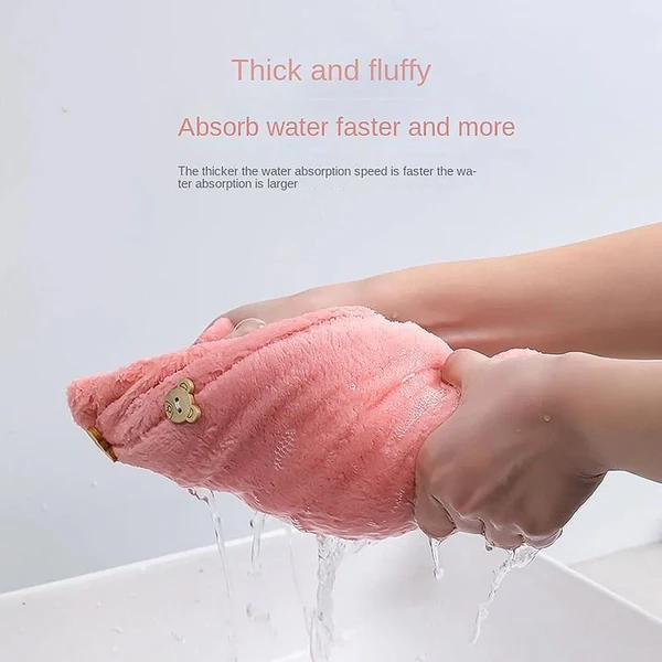 Magic Hair Drying Towel Cap for Women