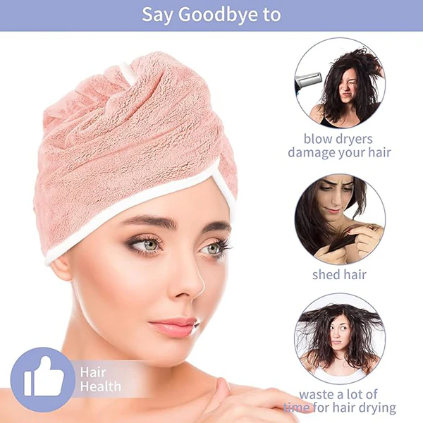 Magic Hair Drying Towel Cap for Women