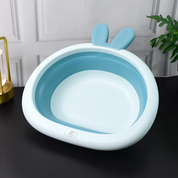 Foldable Collapsible Basin with Bunny Handle