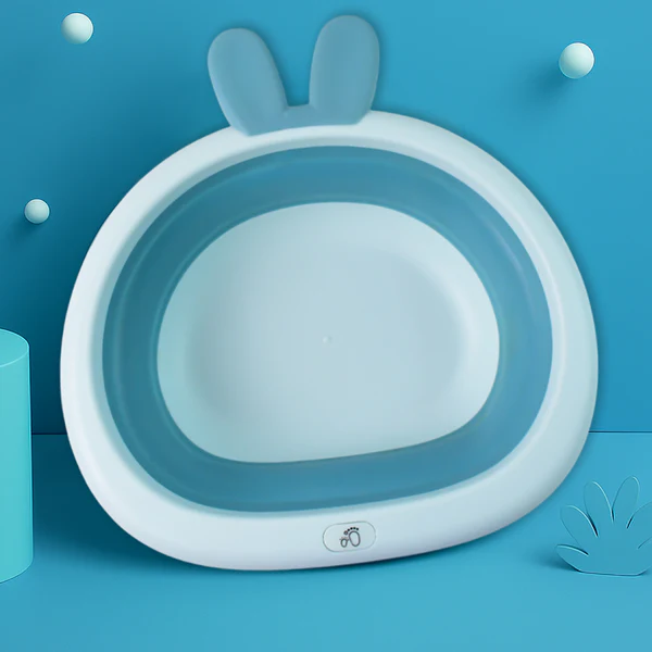 Foldable Collapsible Basin with Bunny Handle