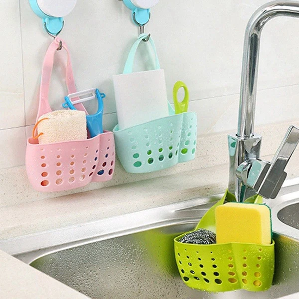 Adjustable Sink Drain Basket Faucet Cadd...