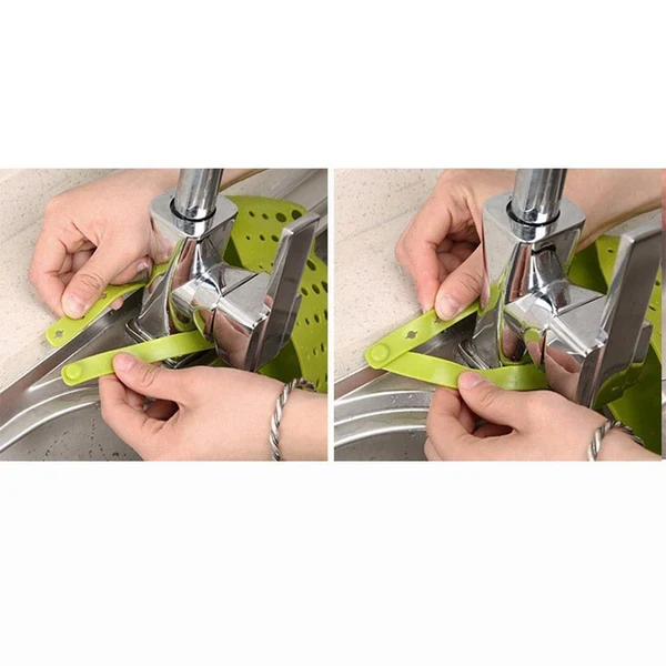 Adjustable Sink Drain Basket Faucet Caddy
