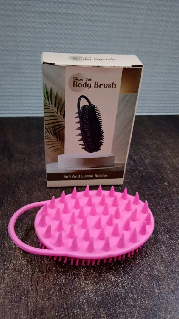 2 in 1 Silicone Soft Bristle Bath Brush