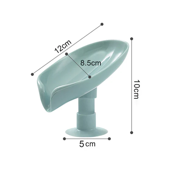 Leaf Shape Self Draining Bathroom Soap Tray