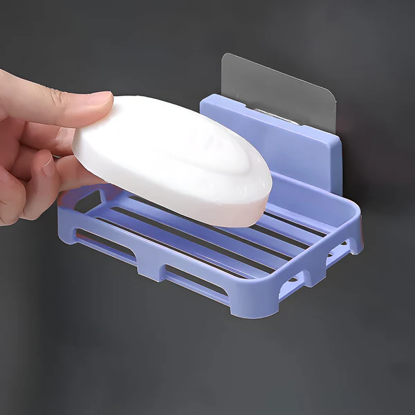 Self Adhesive Plastic Soap Holder for Kitchen Bathroom