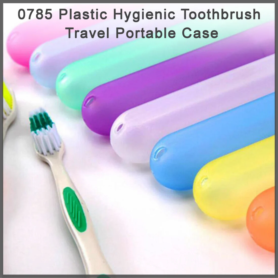 Plastic Travel Toothbrush Hygienic Case