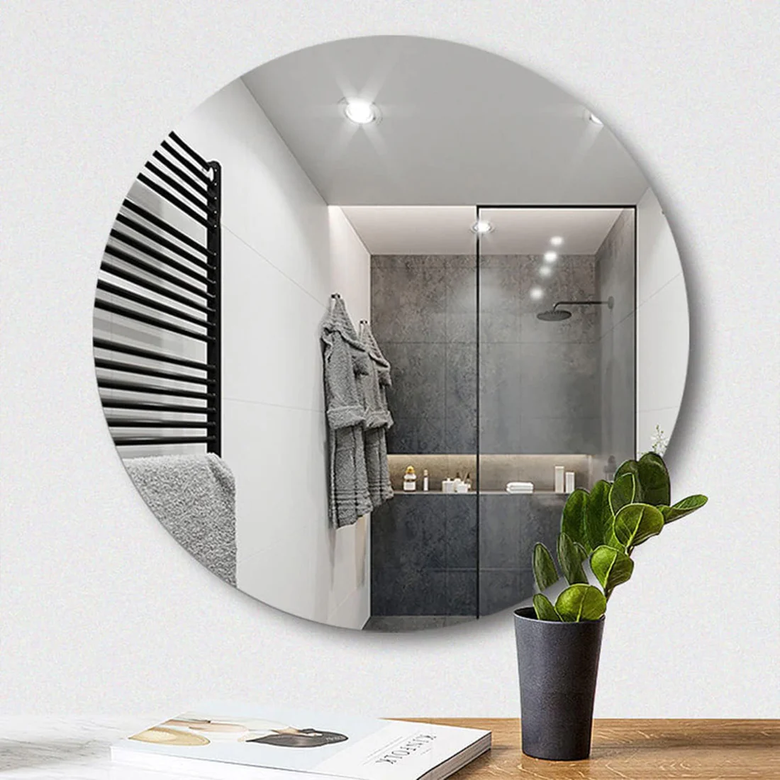 Plastic Square 3D Mirror Wall Sticker