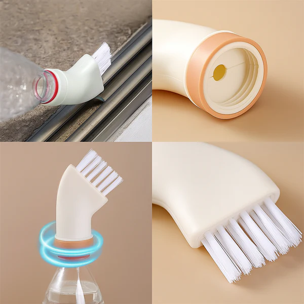 Bottle Attachable Cleaning Brush for Kitchen Bathroom