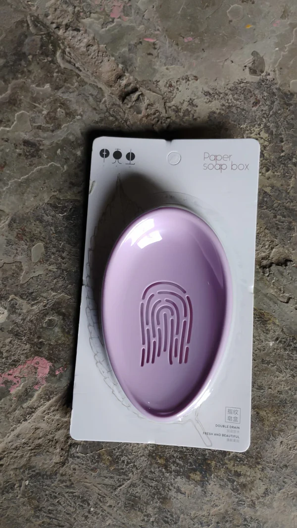 Double Layer Plastic Soap Dish with Drain